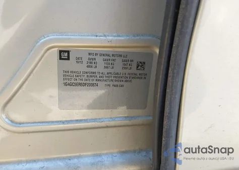 2013 Buick Lacrosse Leather Group из США, поврежденный, VIN 1G4GC5ER6DF200874